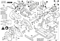 Bosch 3 601 F64 870 GKS 55 CE Circular hand saw 230 V / GB Spare Parts GKS55CE